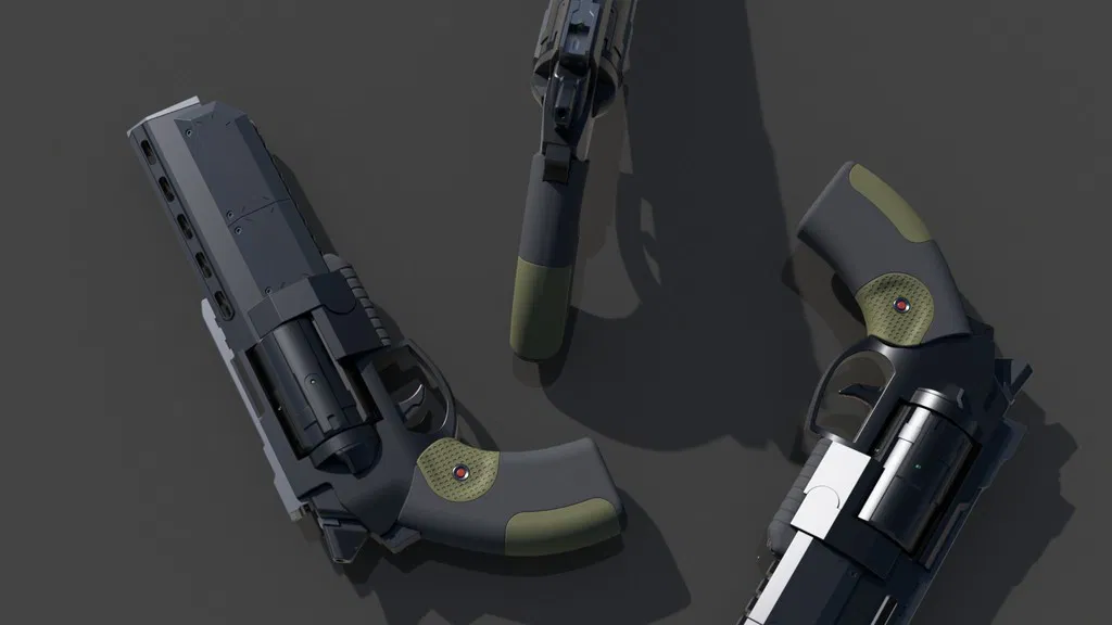 3dworkbech Revolver - Súng lục 3D - Image 6