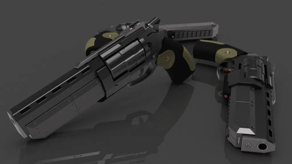 3dworkbech Revolver - Súng lục 3D - Image 9