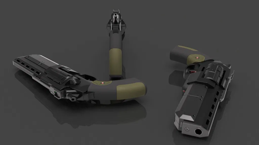 3dworkbech Revolver - Súng lục 3D - Image 10