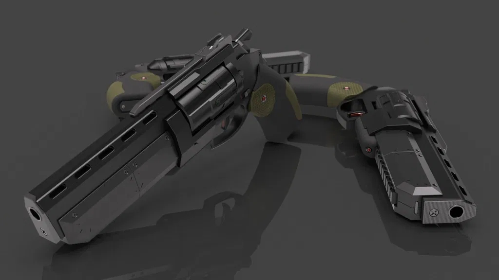 3dworkbech Revolver - Súng lục 3D - Image 13