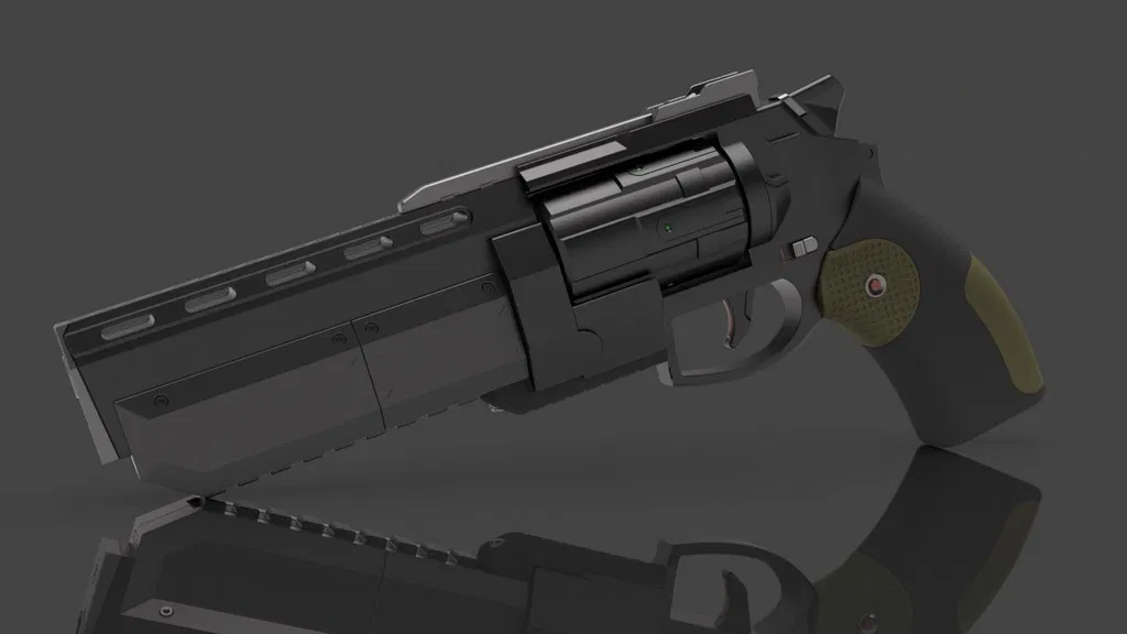 3dworkbech Revolver - Súng lục 3D - Image 14