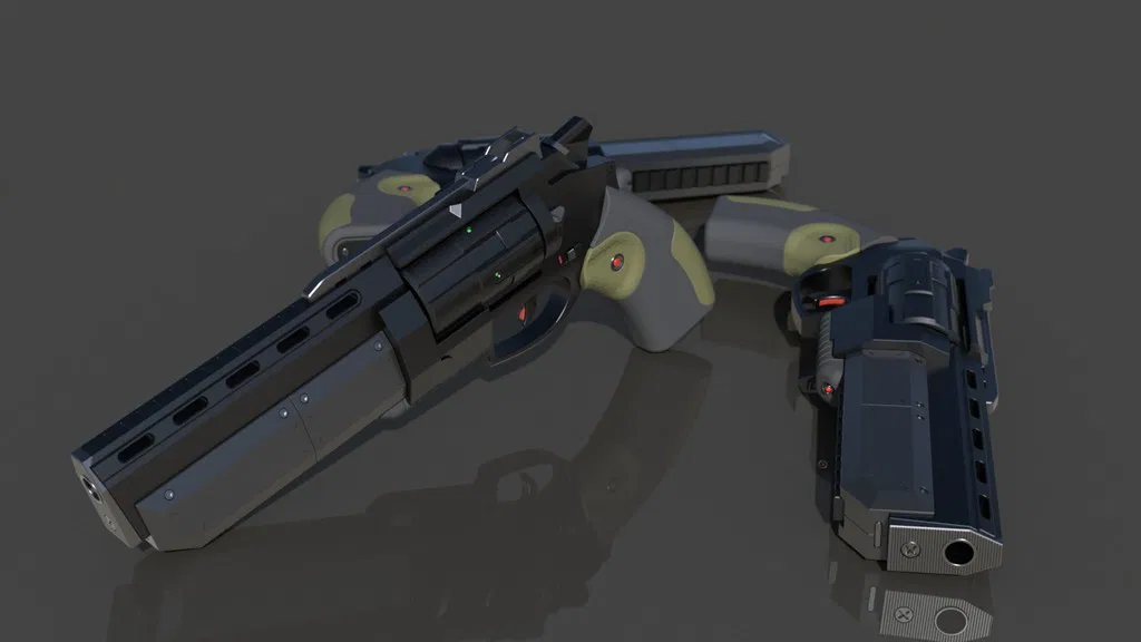 3dworkbech Revolver - Súng lục 3D - Image 16