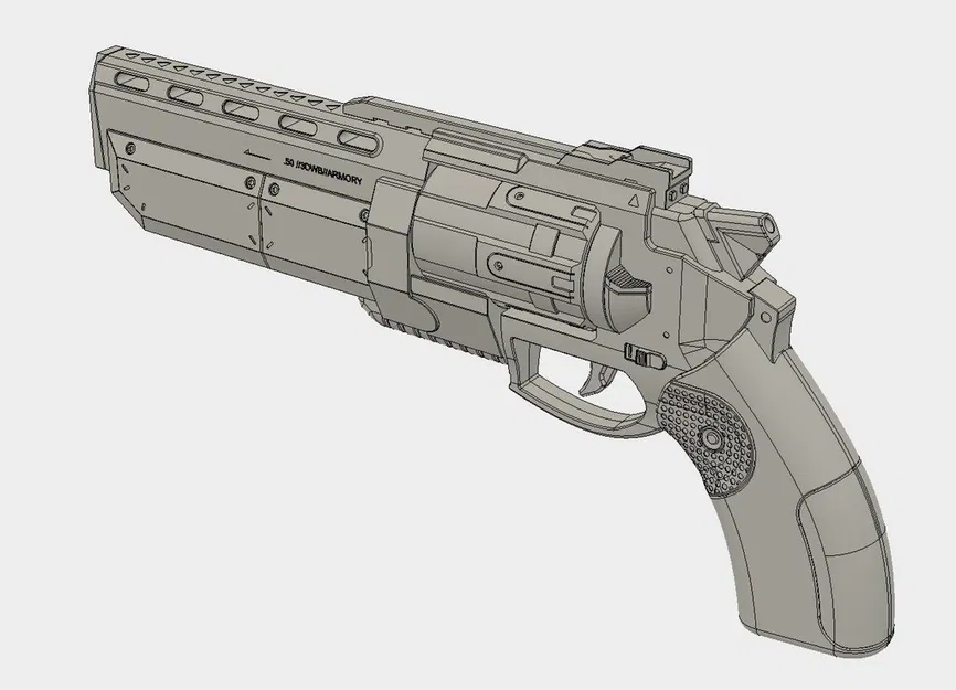 3dworkbech Revolver - Súng lục 3D - Image 17