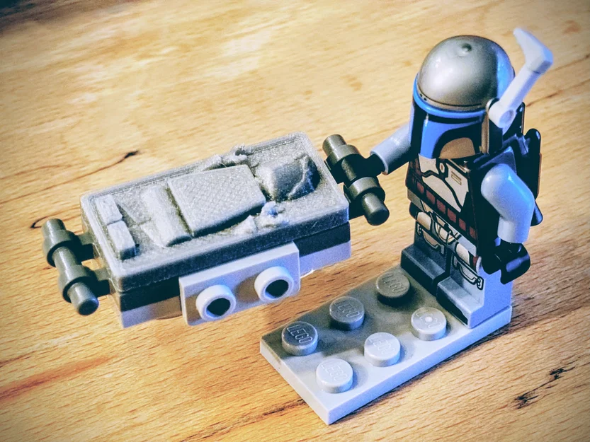 LEGO-Compatible Frozen in Carbonite Minifigures – Star Wars - Han Solo và sinh vật lạ (2x4 & 4x6) - Image 1