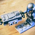 LEGO-Compatible Frozen in Carbonite Minifigures – Star Wars - Han Solo và sinh vật lạ (2x4 & 4x6) - Thumbnail 1
