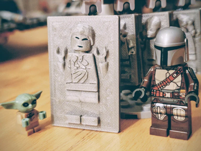 LEGO-Compatible Frozen in Carbonite Minifigures – Star Wars - Han Solo và sinh vật lạ (2x4 & 4x6) - Image 2