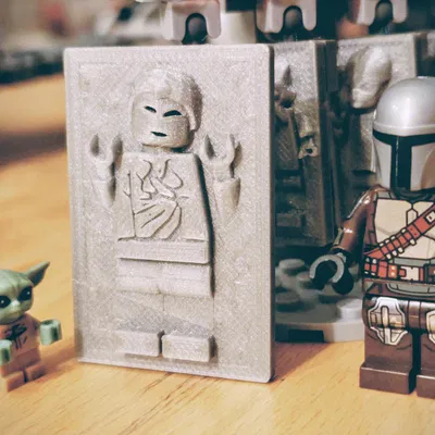 LEGO-Compatible Frozen in Carbonite Minifigures – Star Wars - Han Solo và sinh vật lạ (2x4 & 4x6)