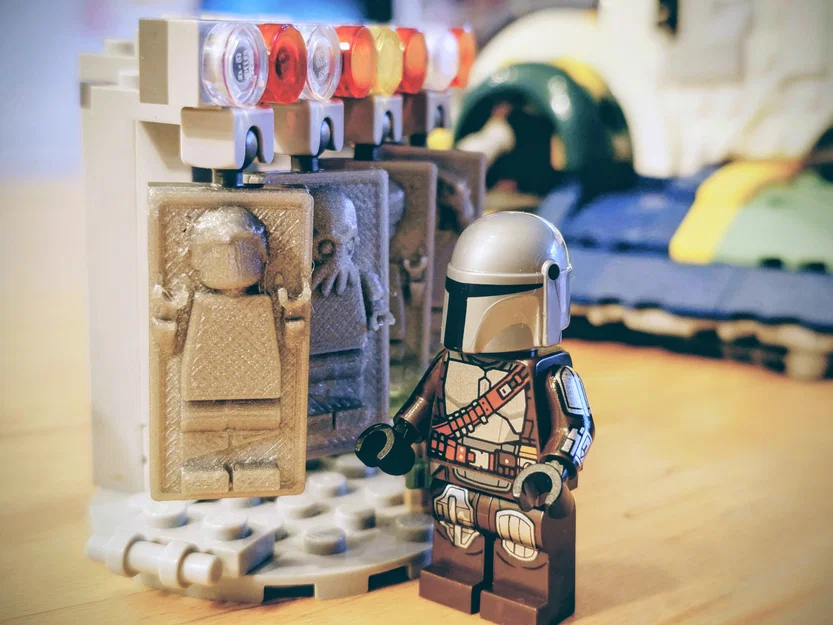 LEGO-Compatible Frozen in Carbonite Minifigures – Star Wars - Han Solo và sinh vật lạ (2x4 & 4x6) - Image 3