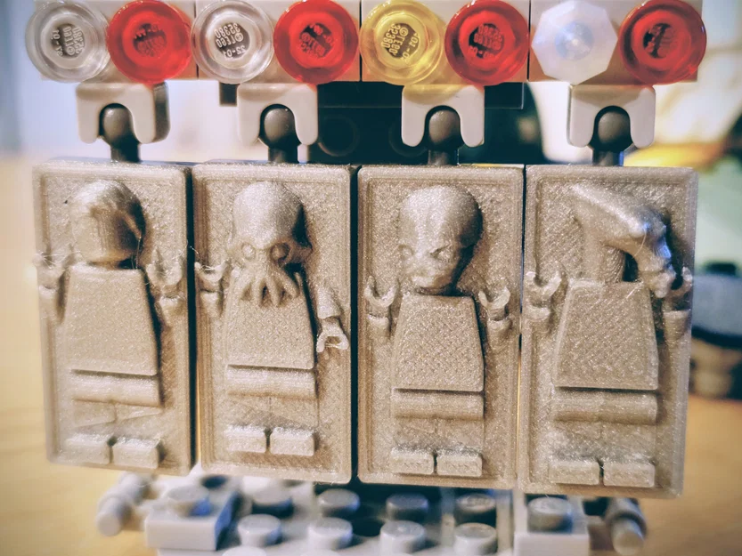 LEGO-Compatible Frozen in Carbonite Minifigures – Star Wars - Han Solo và sinh vật lạ (2x4 & 4x6) - Image 4