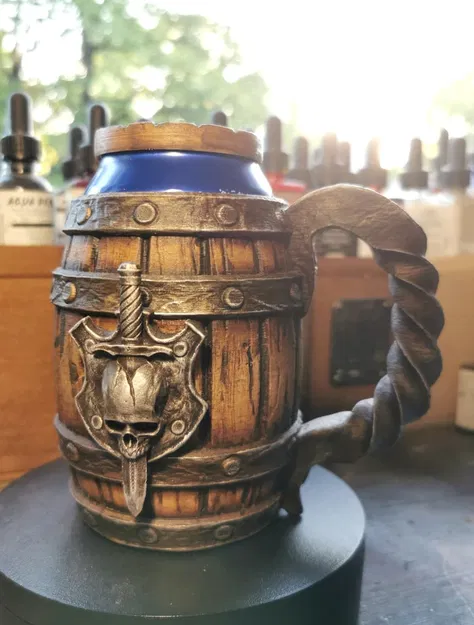 Chân Đế Giữ Lon Kiểu Thùng Gỗ - Image 1