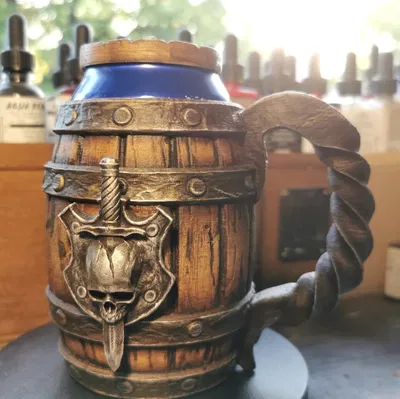 Chân Đế Giữ Lon Kiểu Thùng Gỗ