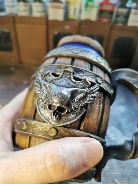 Chân Đế Giữ Lon Kiểu Thùng Gỗ - Image 4