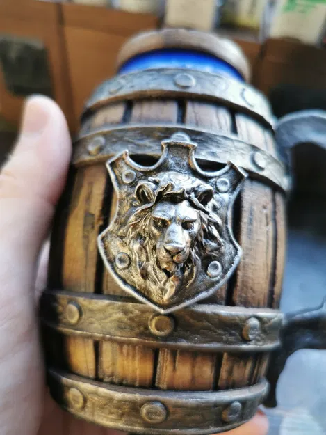 Chân Đế Giữ Lon Kiểu Thùng Gỗ - Image 5