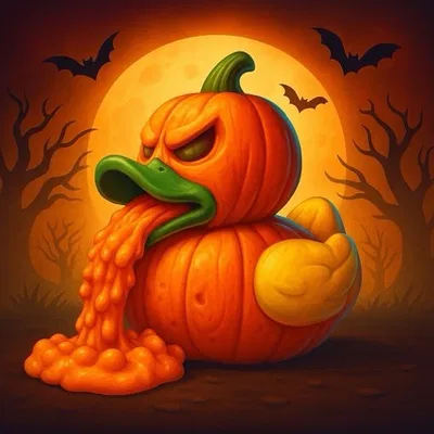Vịt Bí Ngô Halloween
