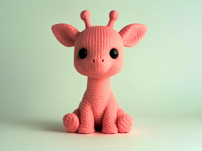 Hươu Cao Cổ Đan Len - Động Vật Dễ Thương - Không AMS - Image 2