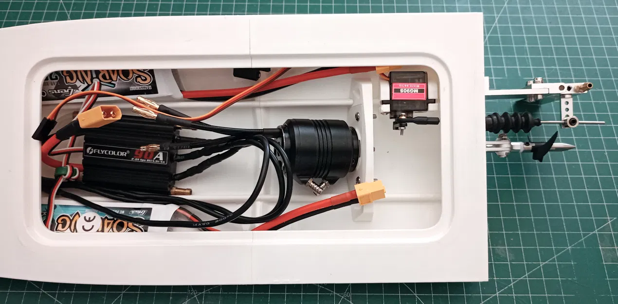 Thuyền RC CozyRC Mini Mono - Vỏ Dễ Lắp, Tốc Độ Cao - Image 8