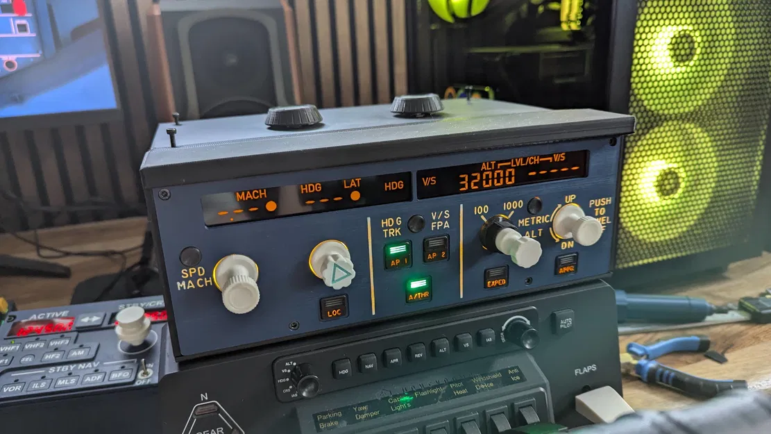 Bảng điều khiển Airbus A320 FCU [Phiên bản Đa màu] - Image 1