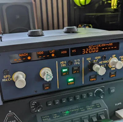 Bảng điều khiển Airbus A320 FCU [Phiên bản Đa màu]