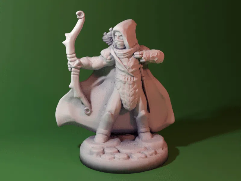 Elf Ranger dnd miniature - Image 1