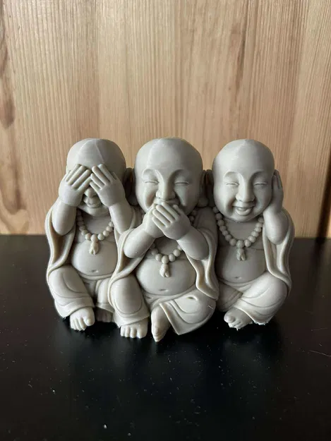 Ba Vị Phật Thông Thái - Tượng Điêu Khắc - Image 1