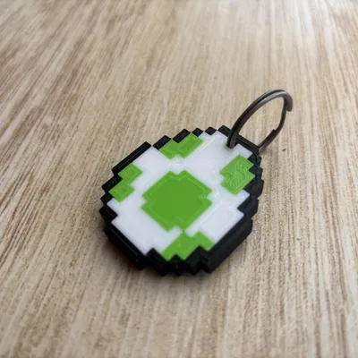 Móc Khóa Trứng Yoshi 8-bit – Lắp Ráp Dễ Dàng Không Cần Keo