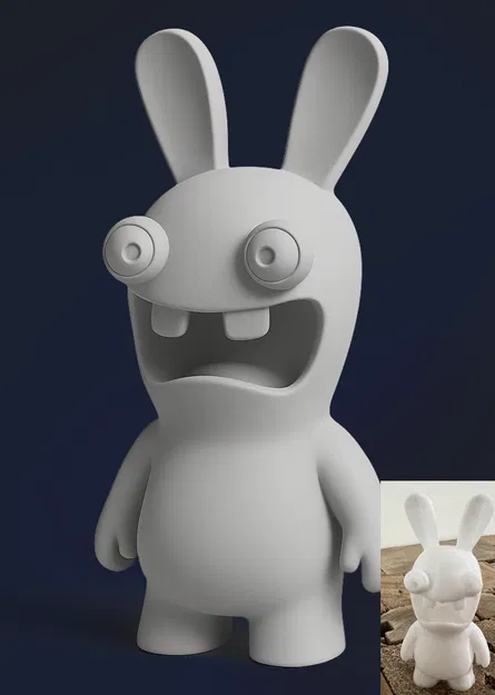 Rabbids (Lapins Crétins) - Mô Hình 3D Hài Hước - Image 1