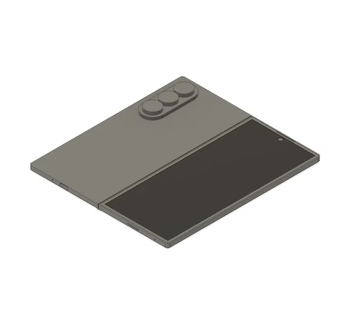 Mô Hình 3D Samsung Galaxy Fold 7 (step, f3d, 3mf, stl) - Image 1