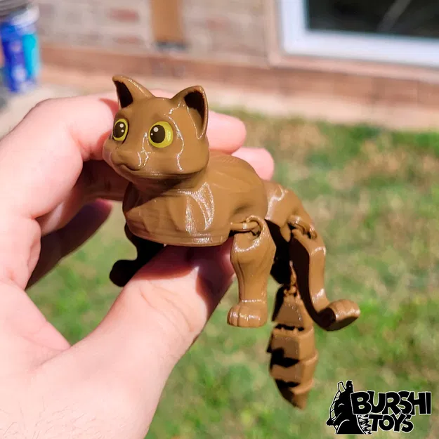 Mèo Flexi (có file 3mf) - In Không Cần Lắp Ráp - Mèo Khớp - Flow - Image 3