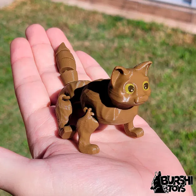 Mèo Flexi (có file 3mf) - In Không Cần Lắp Ráp - Mèo Khớp - Flow - Image 4