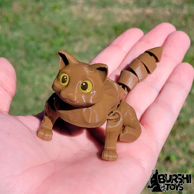 Mèo Flexi (có file 3mf) - In Không Cần Lắp Ráp - Mèo Khớp - Flow - Image 5