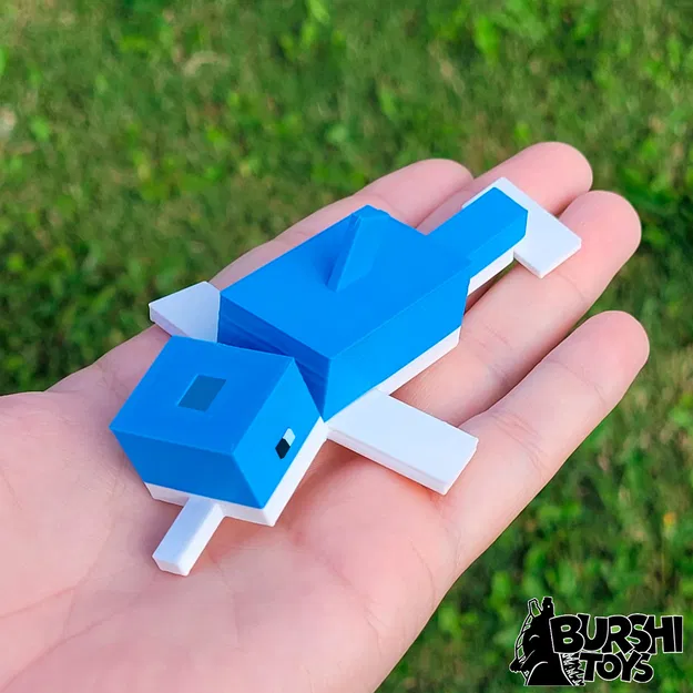 MÔ HÌNH CÁ HEO MINECRAFT DẺO KHỚP NỐI (Kèm file 3mf) - Image 3