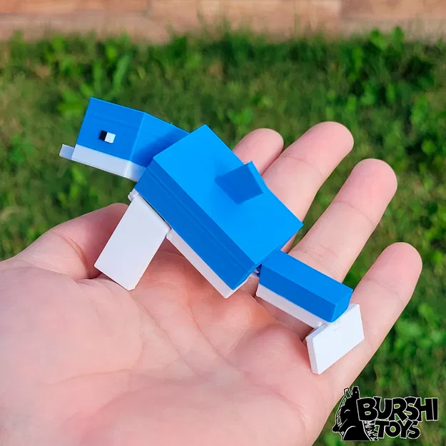 MÔ HÌNH CÁ HEO MINECRAFT DẺO KHỚP NỐI (Kèm file 3mf) - Image 5