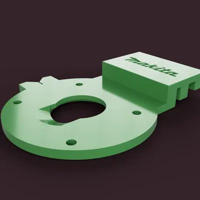 Tấm gắn ray cưa lọng cho máy phay Makita - Bản remixed