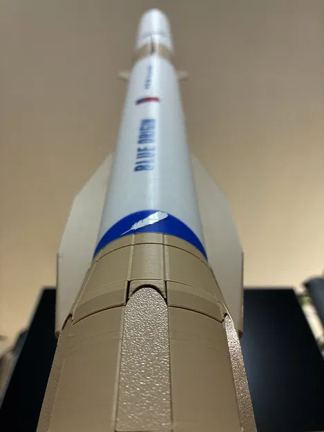 Mô Hình Tên Lửa New Glenn (Blue Origin) Tỷ Lệ 1:144 Có Chân Đáp - Image 1