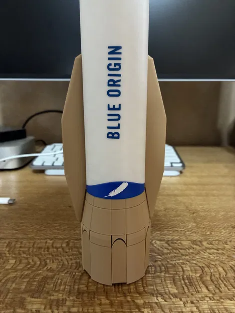 Mô Hình Tên Lửa New Glenn (Blue Origin) Tỷ Lệ 1:144 Có Chân Đáp - Image 2