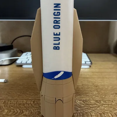 Mô Hình Tên Lửa New Glenn (Blue Origin) Tỷ Lệ 1:144 Có Chân Đáp