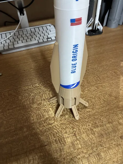 Mô Hình Tên Lửa New Glenn (Blue Origin) Tỷ Lệ 1:144 Có Chân Đáp - Image 4