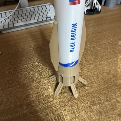 Mô Hình Tên Lửa New Glenn (Blue Origin) Tỷ Lệ 1:144 Có Chân Đáp