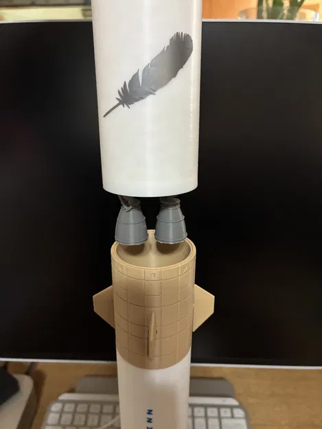 Mô Hình Tên Lửa New Glenn (Blue Origin) Tỷ Lệ 1:144 Có Chân Đáp - Image 5