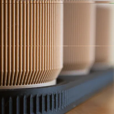 Chậu Cây Mini Phong Cách Mid Century Hiện Đại Có Khay