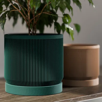 Chậu Cây Hiện Đại Giữa Thế Kỷ Có Khay Hứng Nước