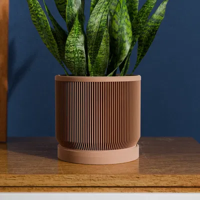 Chậu Cây Hiện Đại Giữa Thế Kỷ Có Khay Hứng Nước