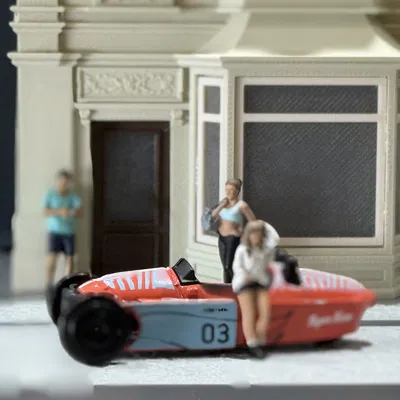 Mô Hình Cửa Hàng Tỷ Lệ 1:64 Số 1 (Diorama Khu Phố)