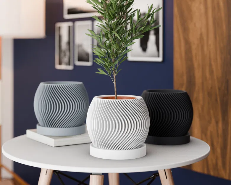 Chậu Cây Trong Nhà Có Lỗ Thoát Nước Và Khay - Image 6