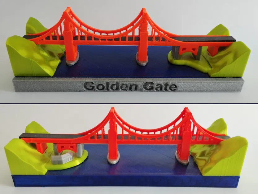 Mô Hình Thu Nhỏ Cầu Cổng Vàng - Image 1