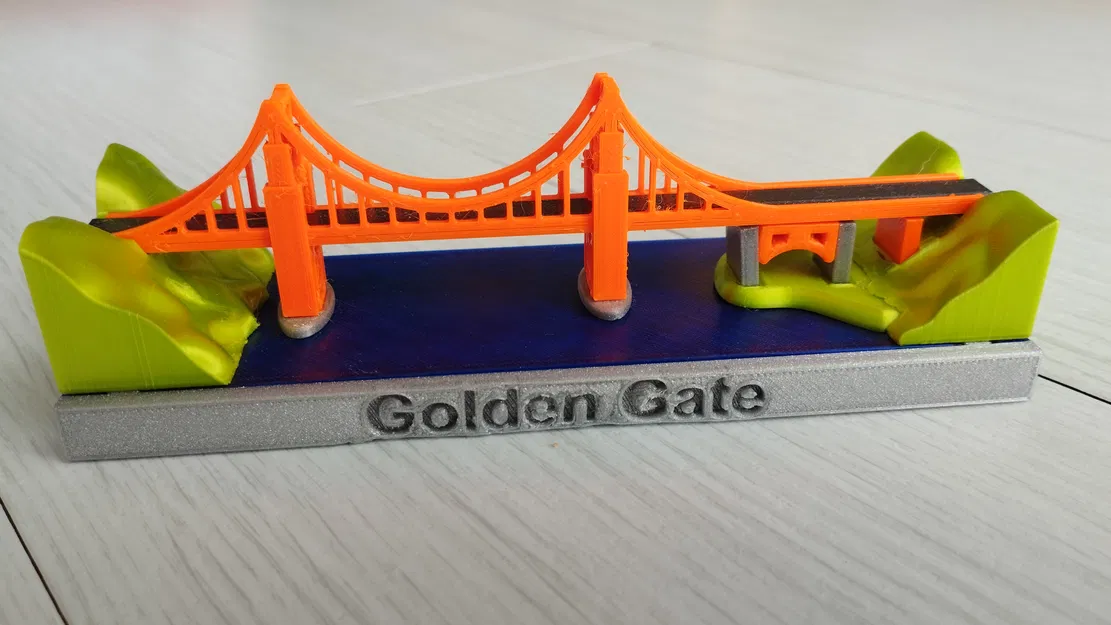 Mô Hình Thu Nhỏ Cầu Cổng Vàng - Image 3