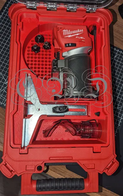 Khuôn Insert cho Máy Router Milwaukee vào Hộp Packout Compact - Image 1