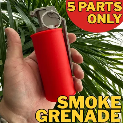 Quả lựu đạn khói hoặc chớp - In đơn giản và nhanh