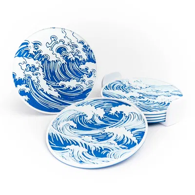 Bộ Đế Lót Ly Hình Sóng Đẹp Mắt