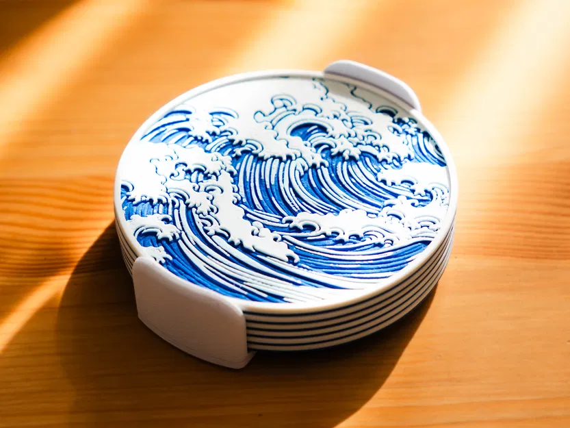 Bộ Đế Lót Ly Hình Sóng Đẹp Mắt - Image 2